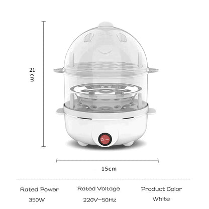 Multifunction Double Layers Egg Boiler